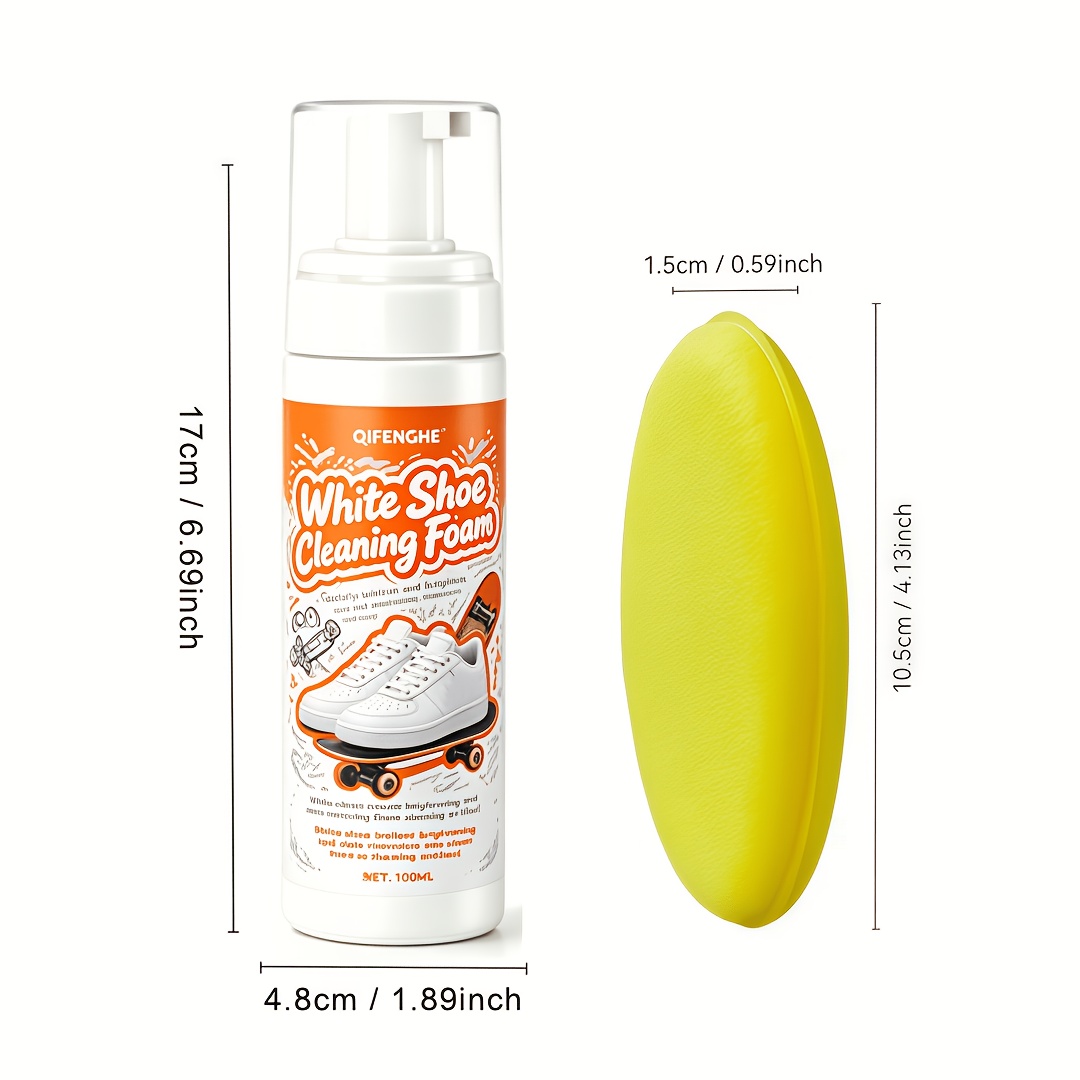 휴대용 무세척 화이트 슈즈 클리너 폼, 스니커즈, 가죽 - Sneaker Care White 리뷰 및 가격