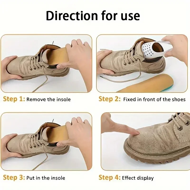 4개입 신발 주름 방지 보호대, 스니커즈 토캡, 주름  - Crease Protector Toe 리뷰 및 가격