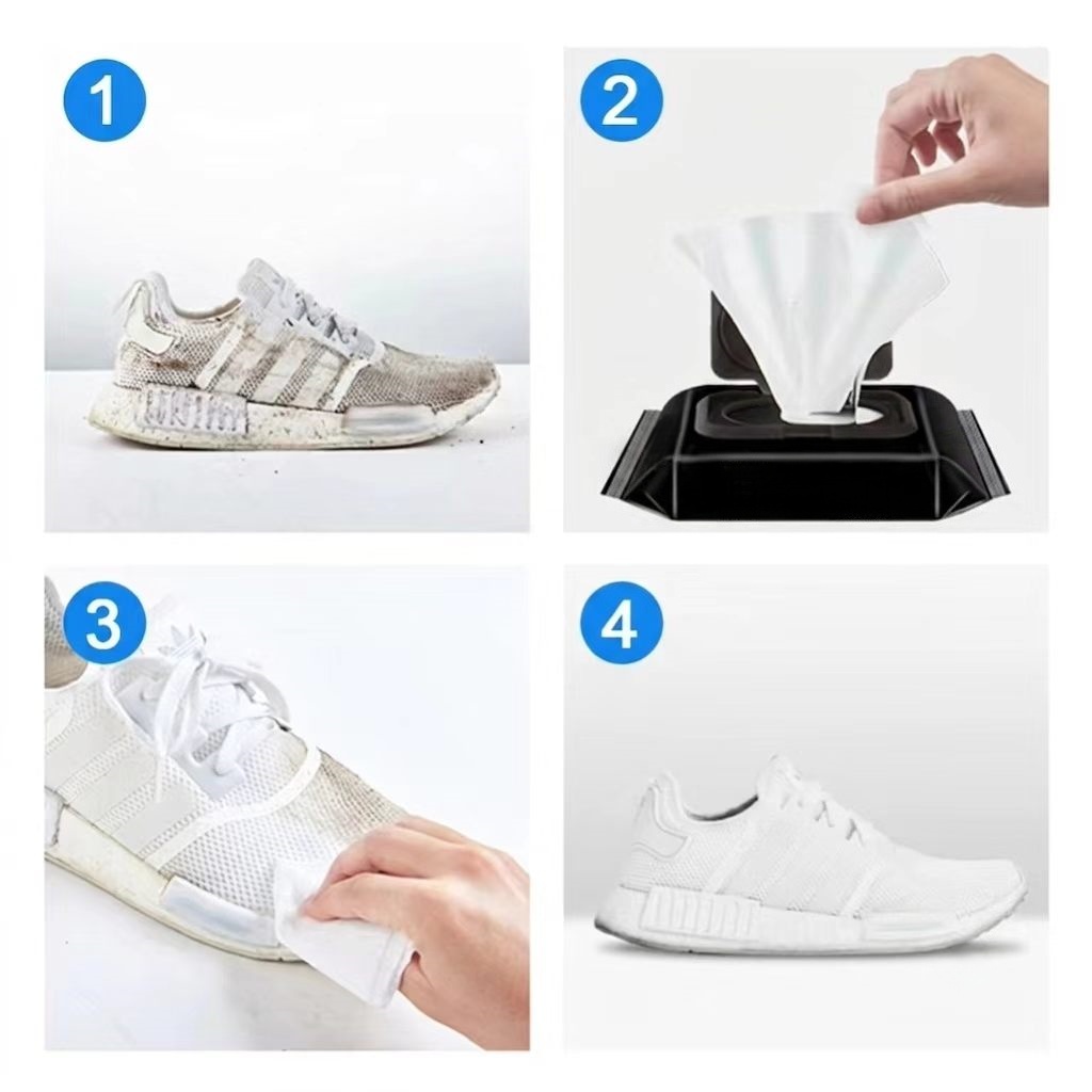 일회용 운동화 세척 티슈 12개입 또는 30개입, 흰  - Sneaker Care White 리뷰 및 가격