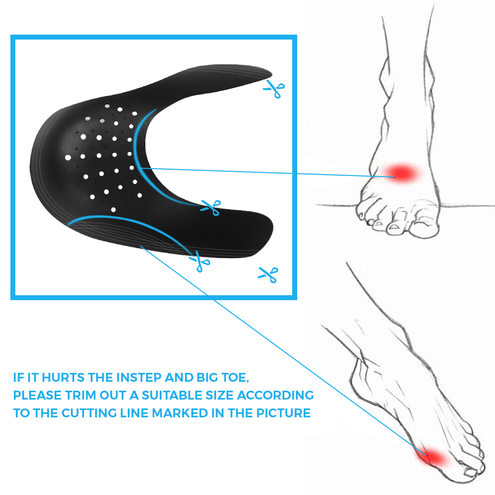 1 쌍 신발 나무 운동화 공군 주름 방지 주름 접이식  - Crease Protector Toe 리뷰 및 가격