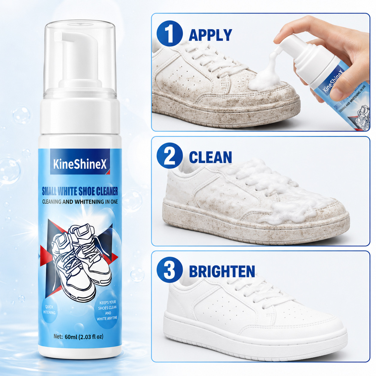 기헨 신발 클리너 키트, 물 없이 사용하는 폼 신발 클 - Sneaker Care Cleaner 리뷰 및 가격