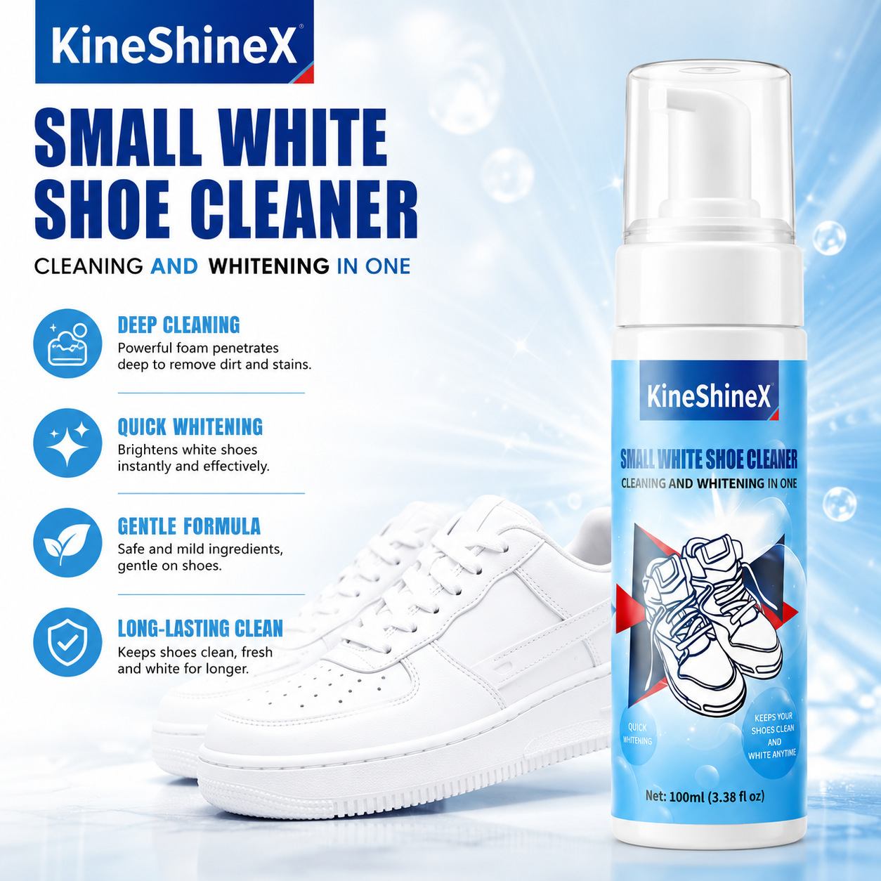 기헨 신발 클리너 키트, 물 없이 사용하는 폼 신발 클 - Sneaker Care Cleaner 리뷰 및 가격